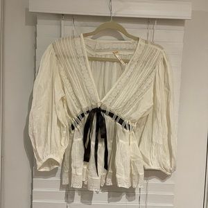 Free People Favorite Romance Crochet Inset Tunic Size XS